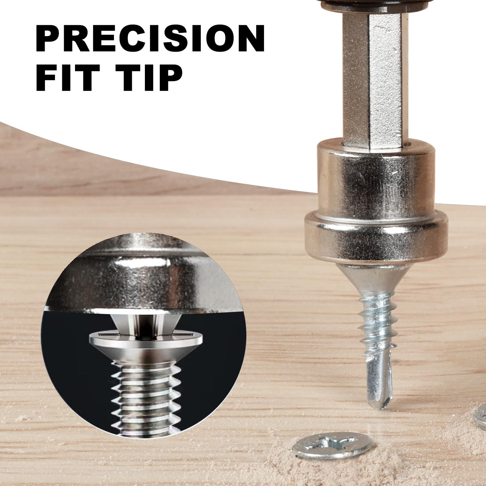 5pcs Set Magnetic Positioning Screwdriver Bits Drywall Screw Setter PH2 Bits for Plasterboard Screw Hex Shank Positioning Bit Batch Head - Image 4