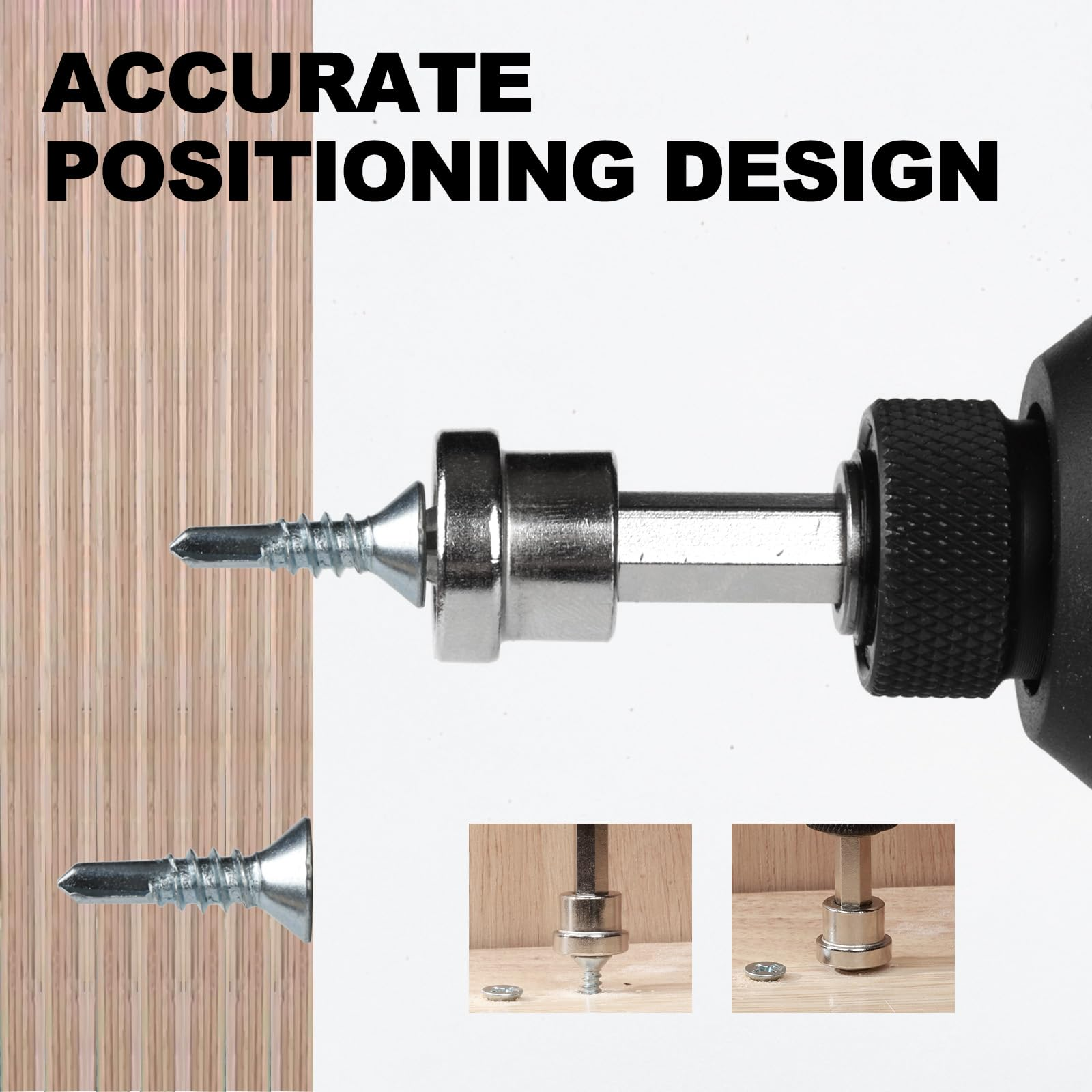 5pcs Set Magnetic Positioning Screwdriver Bits Drywall Screw Setter PH2 Bits for Plasterboard Screw Hex Shank Positioning Bit Batch Head - Image 3