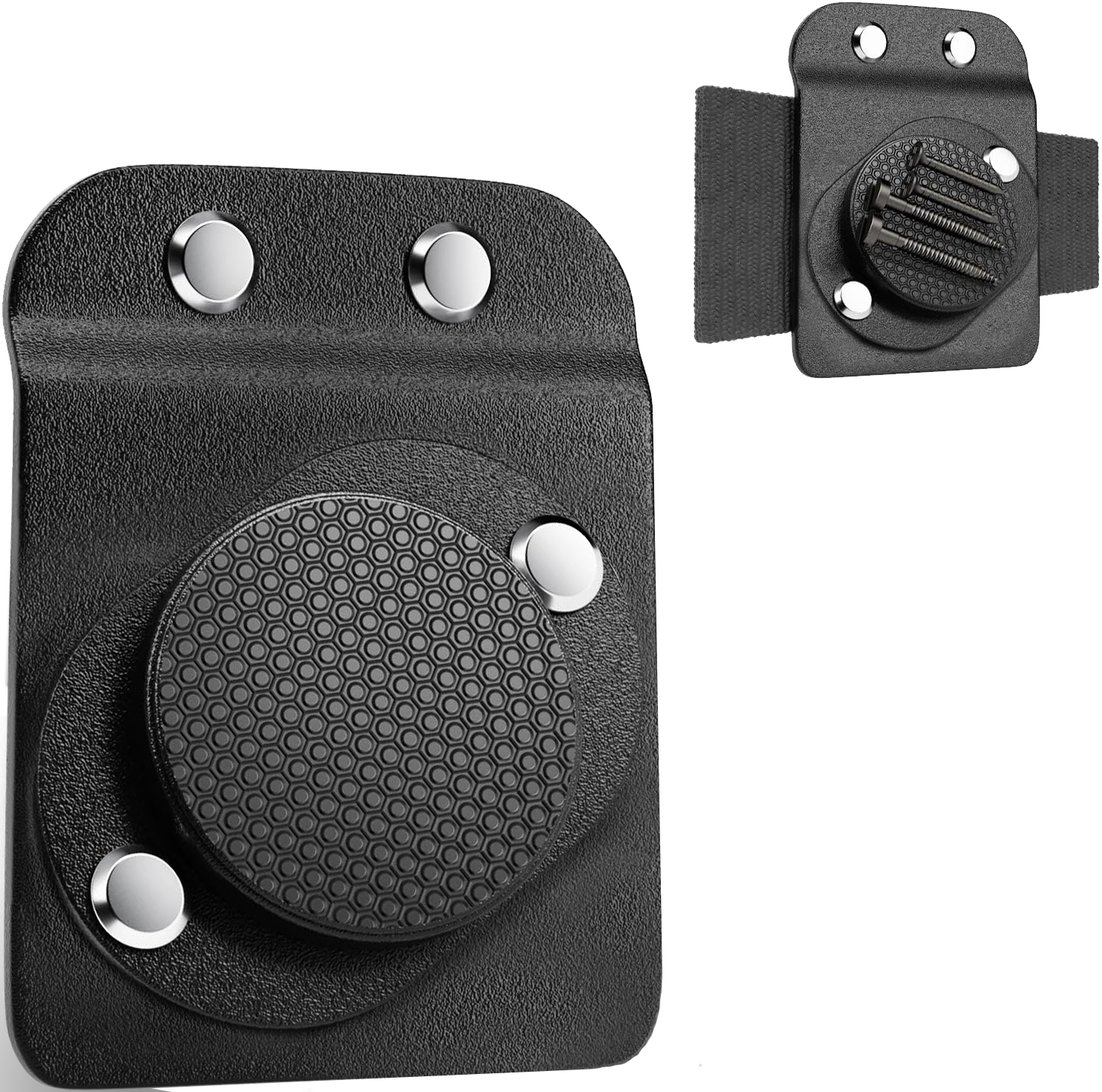 Upgraded Magnetic Tool Holder with Stronger Magnetic Force & Enhanced Durability | For Screws, Nails, Hammer, Sockets, Pliers, Screwdrivers, Trowel, Drill Bits, Wrenches | Clip-On Belt Holster for Electricians, Plumbers, Carpenters