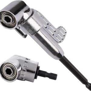 Right Angle Drill Driver 105 Degree Right Angle Drill Attachment Power Screwdriver Drill Adapter for Tight Spaces Quick Change Impact Drive and Magnetic Bit Socket