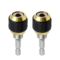 2 Pcs 1/4 Inch Hex Shank Drill Bit Extension Screwdriver Bit Holder Extension Rod Self-locking Drill Bit Holder Quick Release Chuck Adapter Connector