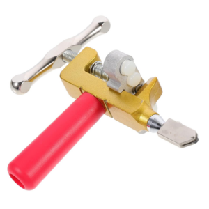 2 in 1 Glass Tile Cutter Hand Tool with Glass Breaking Pliers, Mirror Cutting Kit with 3 Tungsten Steel Blade for Home DIY Cutting Glass Hardware
