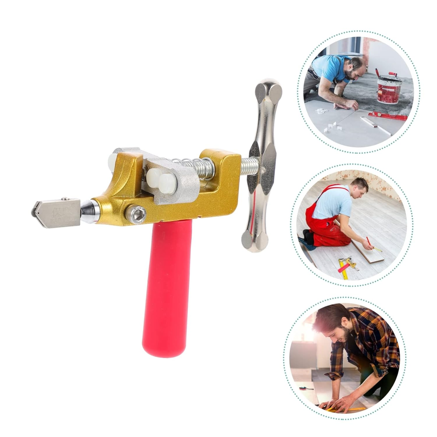 2 in 1 Glass Tile Cutter Hand Tool with Glass Breaking Pliers, Mirror Cutting Kit with 3 Tungsten Steel Blade for Home DIY Cutting Glass Hardware - Image 6